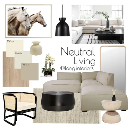Neutral Living Interior Design Mood Board by jaymelang on Style Sourcebook