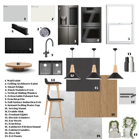 Sample Board Kitchen Interior Design Mood Board by kirigall on Style Sourcebook