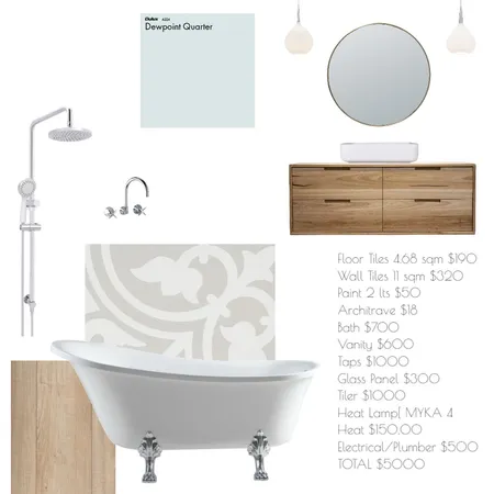 Main Bathroom Interior Design Mood Board by loulowe on Style Sourcebook