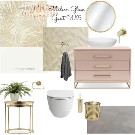 Guest Loo Sampleboard V2 Interior Design Mood Board by caitsroom on Style Sourcebook