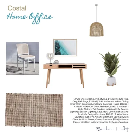 Costal home office Interior Design Mood Board by Barbara Halket Interiors on Style Sourcebook