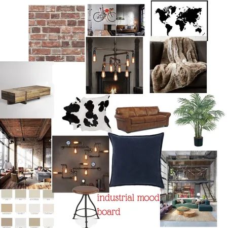 industrial mood board Interior Design Mood Board by lethu zuma on Style Sourcebook