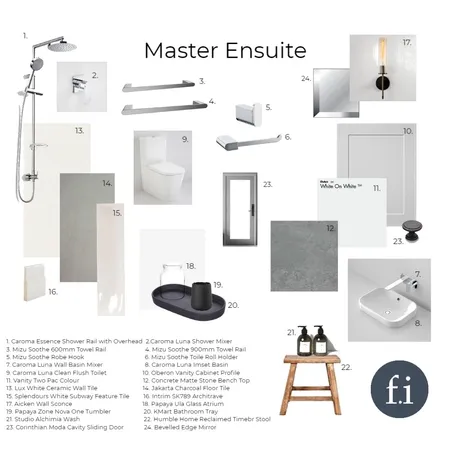 MASTER ENSUITE Interior Design Mood Board by Fiorella on Style Sourcebook
