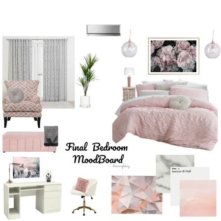 Maather's Bedroom Interior Design Mood Board by AiMugheiry on Style Sourcebook