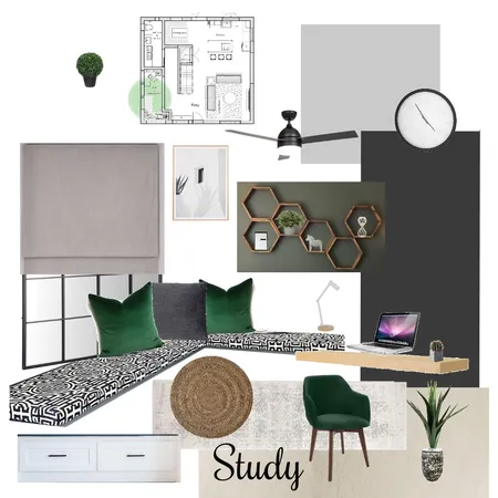 study Interior Design Mood Board by Melissa Taylor Nikolova on Style Sourcebook