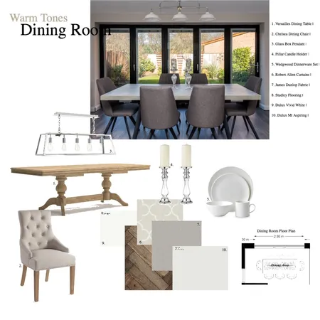 Dining Room Interior Design Mood Board by LaurenPowell on Style Sourcebook