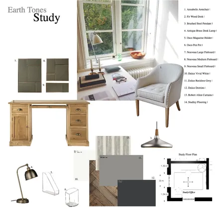 Study Interior Design Mood Board by LaurenPowell on Style Sourcebook