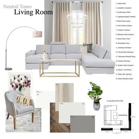 Living Room Interior Design Mood Board by LaurenPowell on Style Sourcebook