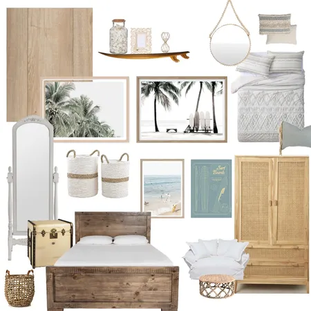 Beach Bedroom Interior Design Mood Board by Emma Whineray on Style Sourcebook