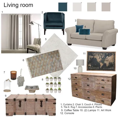 Living Interior Design Mood Board by Claudette on Style Sourcebook