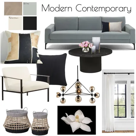 Contemporary Living Room Interior Design Mood Board by Letitia1 on Style Sourcebook