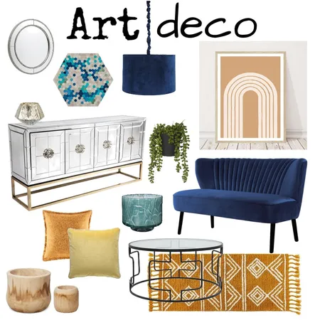 Art Deco MOD 3 Interior Design Mood Board by Kmann on Style Sourcebook