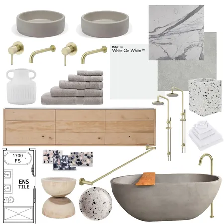 ensuite Interior Design Mood Board by Gemmaroberts on Style Sourcebook