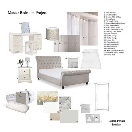 Master Bedroom Project Interior Design Mood Board by LaurenPowell on Style Sourcebook