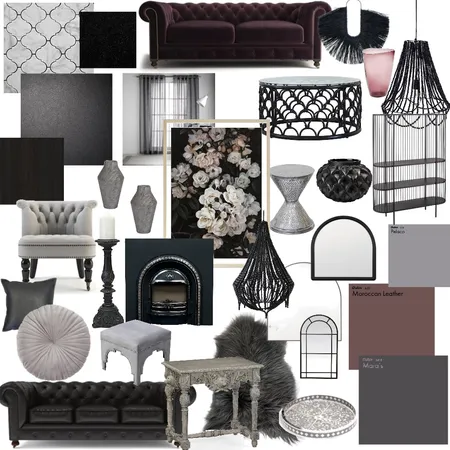 Gothic Interior Design Mood Board by Janellelamont on Style Sourcebook