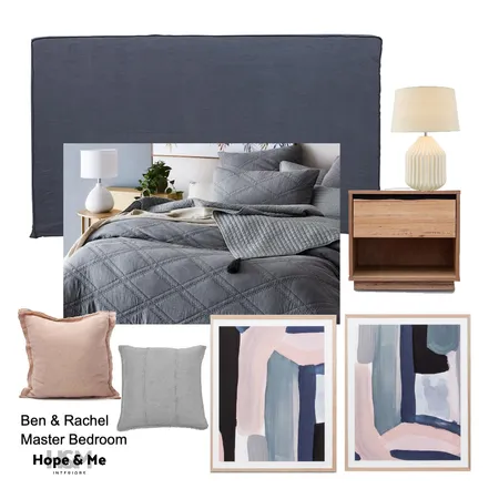 Ben & Rachel Master Bedroom Interior Design Mood Board by Hope & Me Interiors on Style Sourcebook