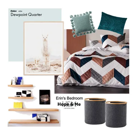 Ben & Rachel - Erin's Bedroom Interior Design Mood Board by Hope & Me Interiors on Style Sourcebook