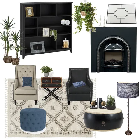 Moody Library Interior Design Mood Board by Neatiell on Style Sourcebook