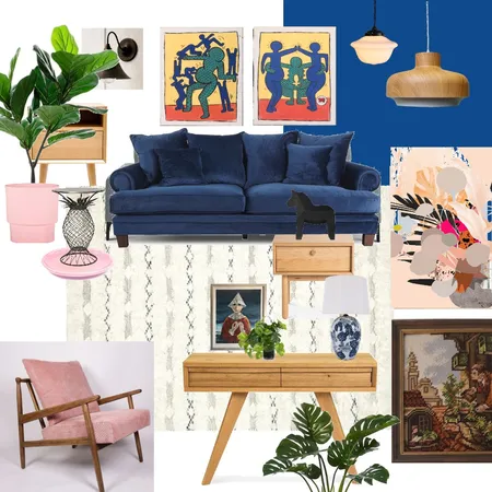 crazy pink/blue Interior Design Mood Board by lital on Style Sourcebook