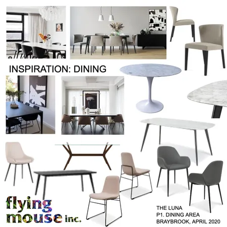 The Luna - DIning Interior Design Mood Board by Flyingmouse inc on Style Sourcebook