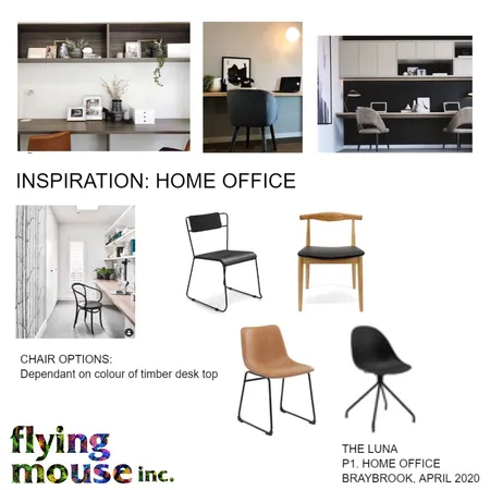 The Luna - Home Office Interior Design Mood Board by Flyingmouse inc on Style Sourcebook