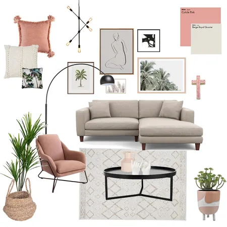 pink lounge Interior Design Mood Board by georgiahillis on Style Sourcebook