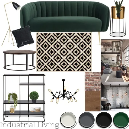 Industrial Living Moodboard Interior Design Mood Board by HannahRose Creative on Style Sourcebook