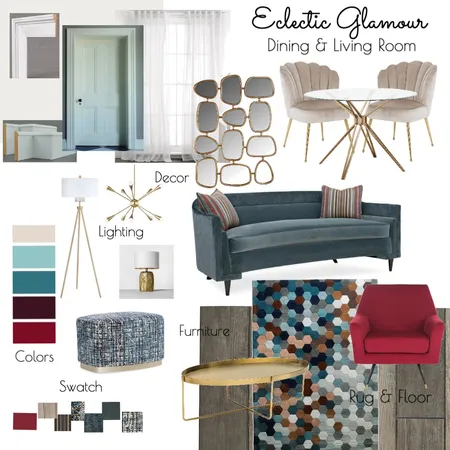 Eclectic Glamour 4 Interior Design Mood Board by Azra Mahmood on Style Sourcebook
