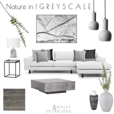 Nature in Greyscale Interior Design Mood Board by awolff.interiors on Style Sourcebook