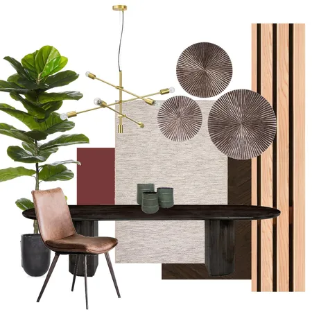 Masculine Dining Room Interior Design Mood Board by studiogeorgie on Style Sourcebook