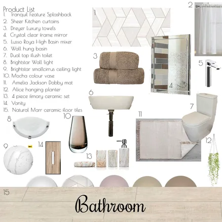 Bathroom Interior Design Mood Board by Monya on Style Sourcebook