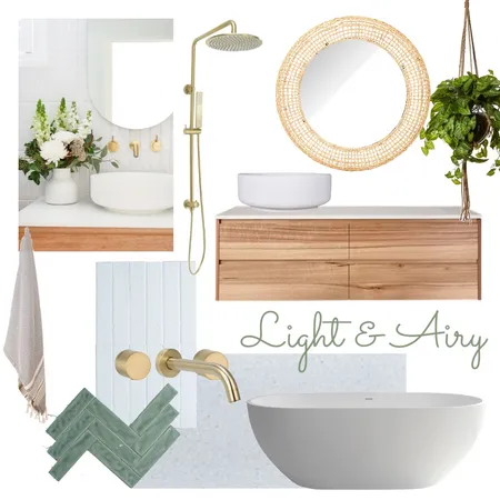 Light & Airy Bathroom Interior Design Mood Board by Dani Designs on Style Sourcebook