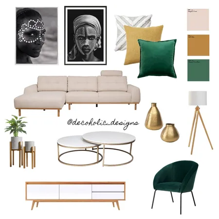 living room Interior Design Mood Board by decoholic designs on Style Sourcebook