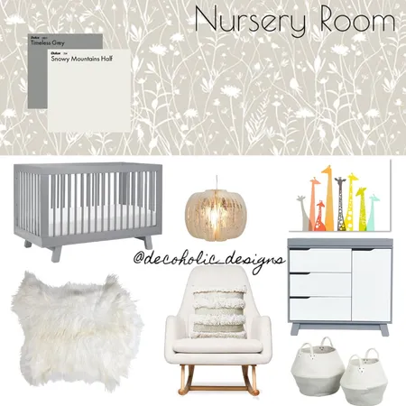 Nursery Interior Design Mood Board by decoholic designs on Style Sourcebook