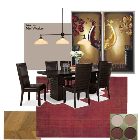 Dining room red wine Interior Design Mood Board by Simona Jack on Style Sourcebook