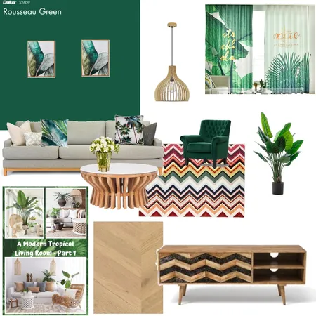Tropical style living room Interior Design Mood Board by Phoebepu on Style Sourcebook