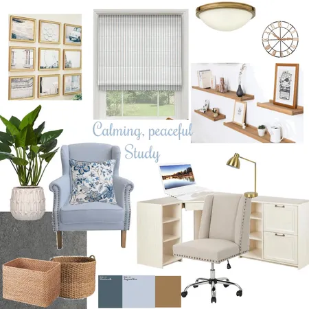 Study Interior Design Mood Board by Complete Harmony Interiors on Style Sourcebook