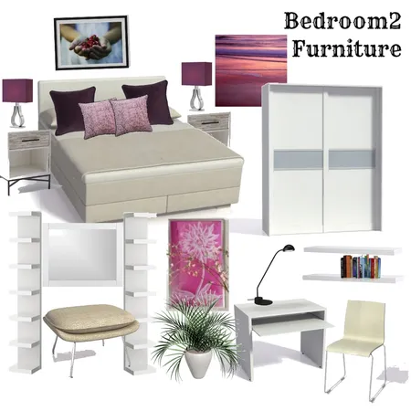 bedroom 2 furniture Interior Design Mood Board by payel on Style Sourcebook