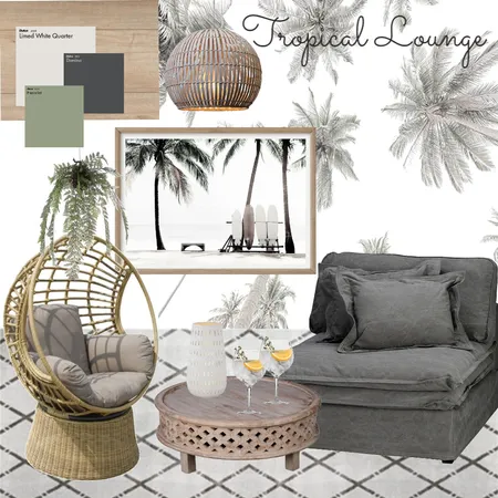 Tropical Lounge Interior Design Mood Board by NitaSA on Style Sourcebook
