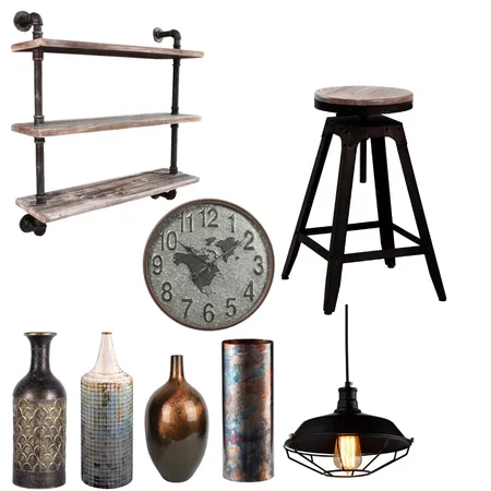 industrial HW Interior Design Mood Board by maskarevich on Style Sourcebook