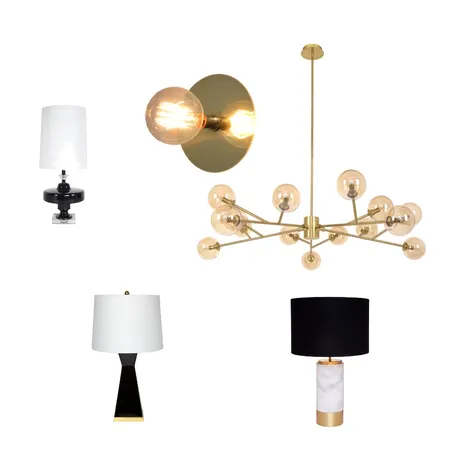 Art Deco lighting Interior Design Mood Board by Christine Phillips on Style Sourcebook