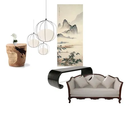Modern Oriental Interior Design Mood Board by senming on Style Sourcebook