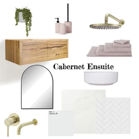 Cabernet Ensuite Interior Design Mood Board by Pink Boots Renovations on Style Sourcebook