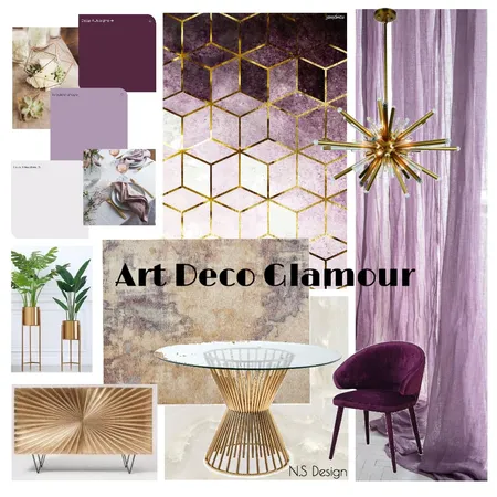 Art Deco Glamour V1 Interior Design Mood Board by Naomi.S on Style Sourcebook