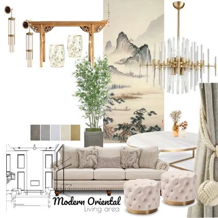 modern oriental Interior Design Mood Board by senming on Style Sourcebook