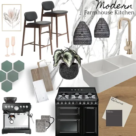 Modern Farmhouse Kitchen Interior Design Mood Board by NitaSA on Style Sourcebook