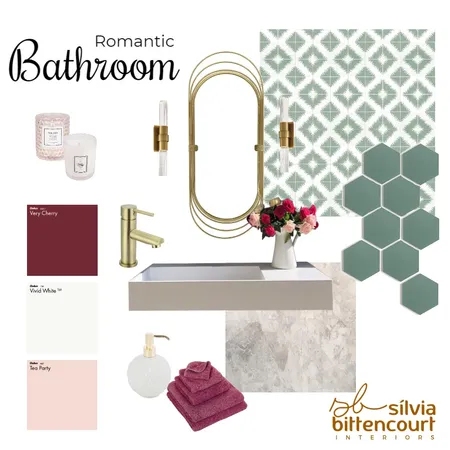 Romantic Bathroom Interior Design Mood Board by Silvia Bittencourt on Style Sourcebook