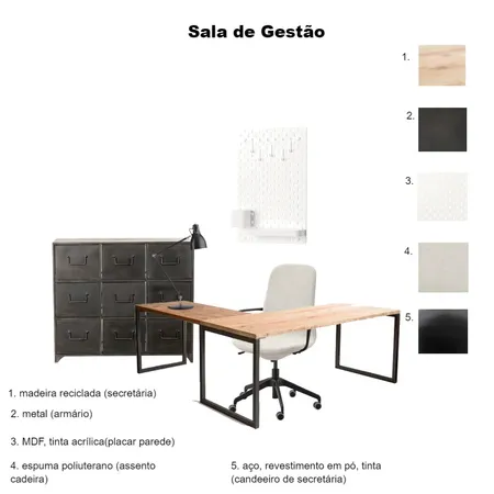 Moodboard sala de gestão - coworking Interior Design Mood Board by carolina140699 on Style Sourcebook