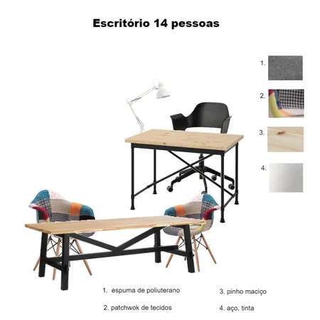 Moodboard escritório 14 pessoas - coworking Interior Design Mood Board by carolina140699 on Style Sourcebook