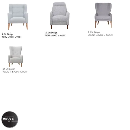 Canterbury Occasional Chairs Oz Design Interior Design Mood Board by MISS G Interiors on Style Sourcebook